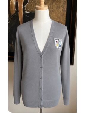 Wizarding World Harry Potter Hogwarts Cardigan Size L/Xl Grey White